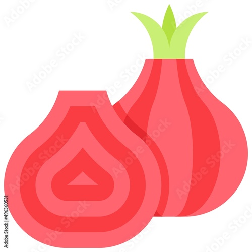 Onion icon, Passover related vector illustration