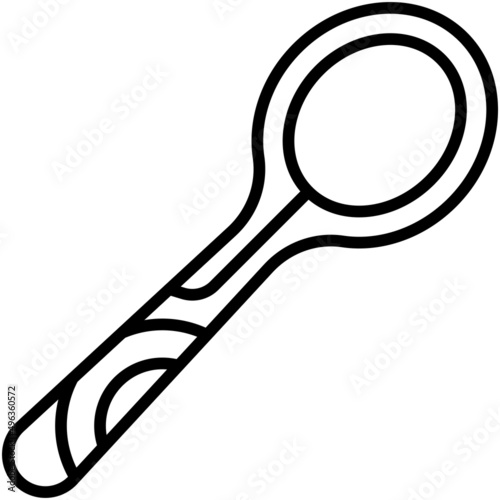 Wooden spoon icon, Passover related vector illustration