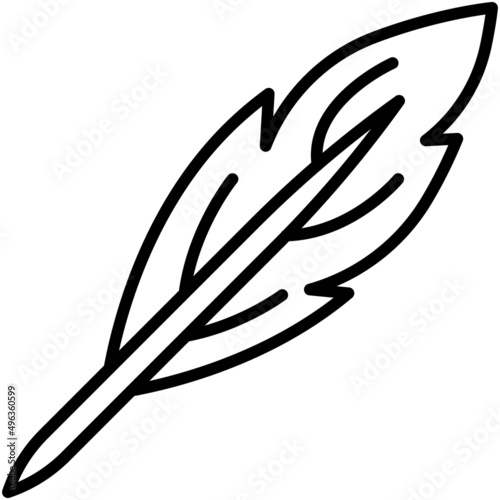 Feather icon, Passover related vector illustration