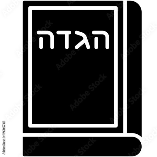 Haggadah icon, Passover related vector illustration