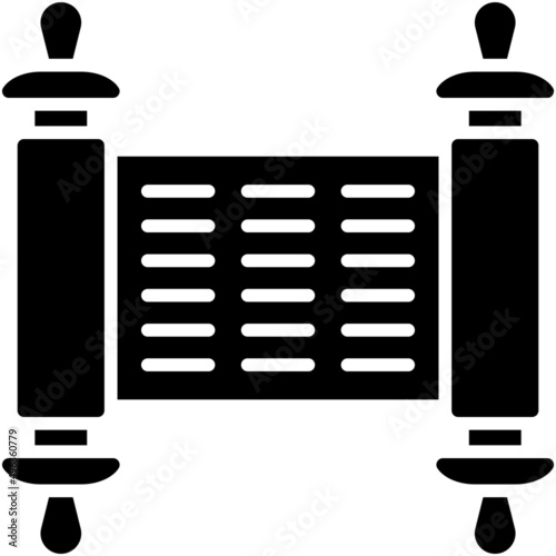 Torah icon, Passover related vector illustration