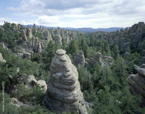 High angle view of Chiricahua National Monument, Arizona, USA photo