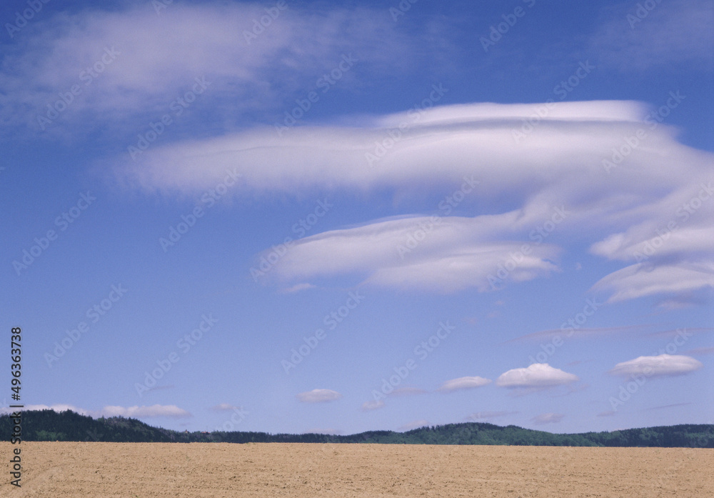 Panoramic view of a barren landscape Panoramic view of a barren landscape