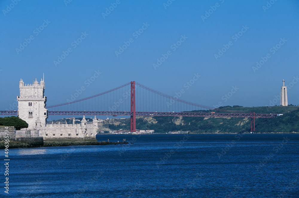 Tower on the waterfront, Belem Tower, Lisbon, Portugal Tower on the waterfront, Belem Tower, Lisbon, Portugal