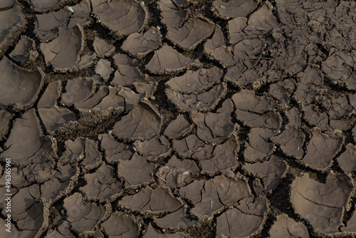 dark earth with cracks background