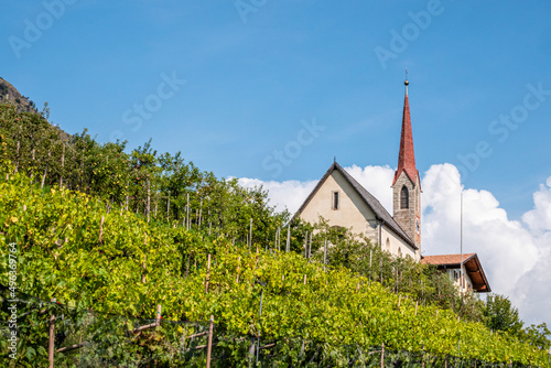 village church in south tyrol, italy