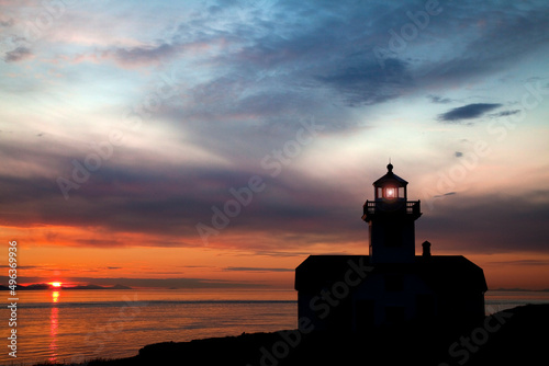 USA, Washington, San Juan Islands, Patos Island Lighthouse photo