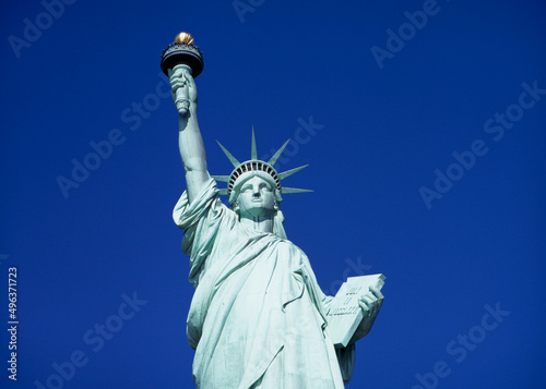 Low angle view of a statue, Statue of Liberty, New York City, New York, USA photo