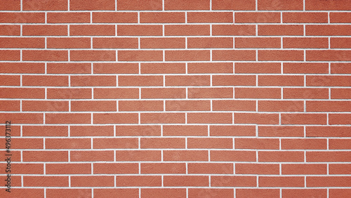 New brown brick wall texture background.