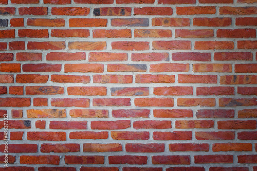 pattern of old orange bricks