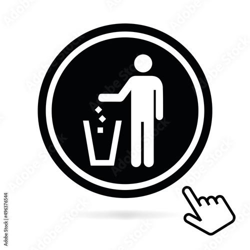 Logo ordures ménagères.