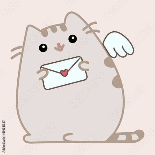 cat and letter
