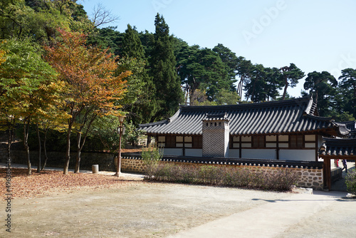 Sungyojang in Gangneung-si, South Korea. Sungyojang is a house built in the Joseon Dynasty. 