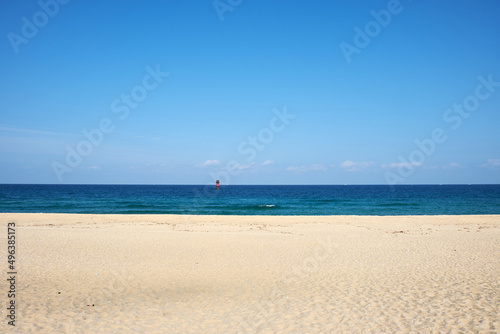 Gyeongpo Beach in Gangneung-si, South Korea. Gyeongpo Beach is a famous beach in Korea. 