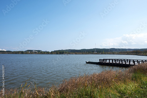 Gyeongpoho Lake in Gangneung-si, South Korea.  © photo_HYANG