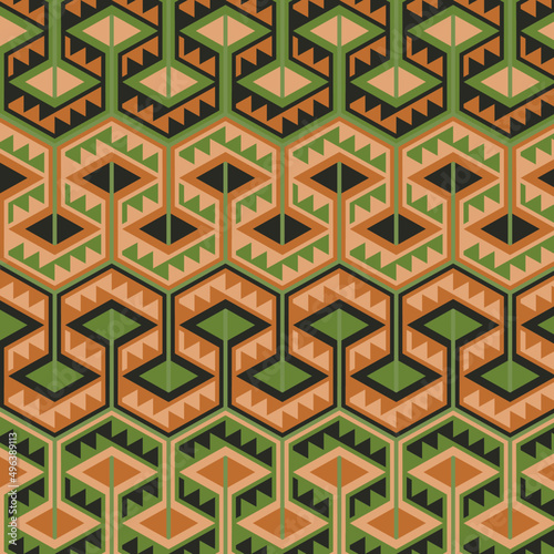 Ethnic pattern geometric colombian wayuu	
