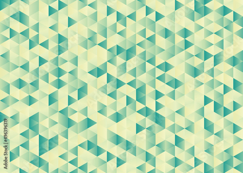 Triangle green mint yellow abstract geometric gradient background