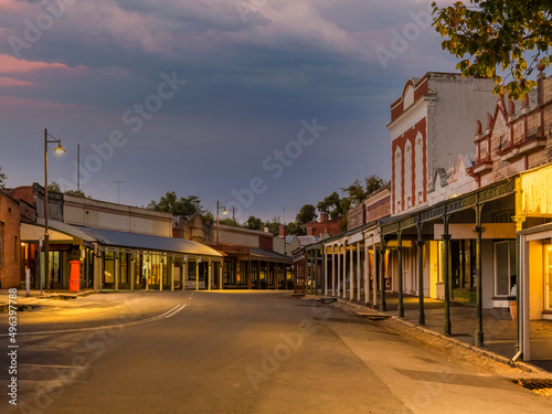 Historic Maldon Town, Victoria, Streetscape at Dusk