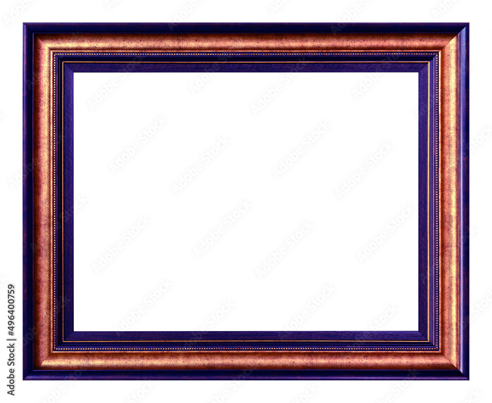 Antique gold and violet frame isolated on the white background Antique gold and violet frame isolated on the white background