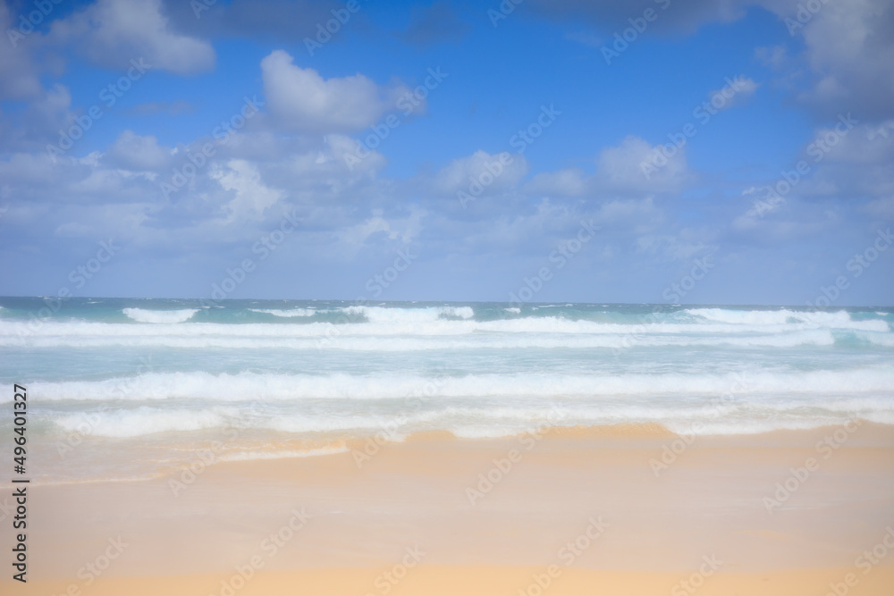 ボンダイビーチの綺麗な空と海