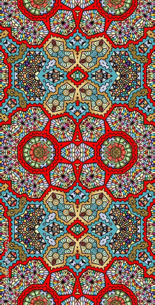 Fractodome Colorful Seamless Fractal Patterns