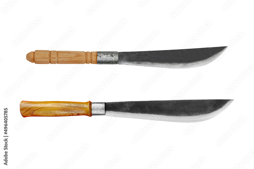 Old knife isolated on white background with clipping path included. Old knife isolated on white background with clipping path included.