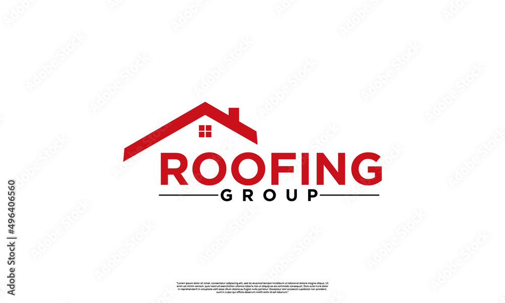house logo design on isolated background good for roofing group business house logo design on isolated background good for roofing group business