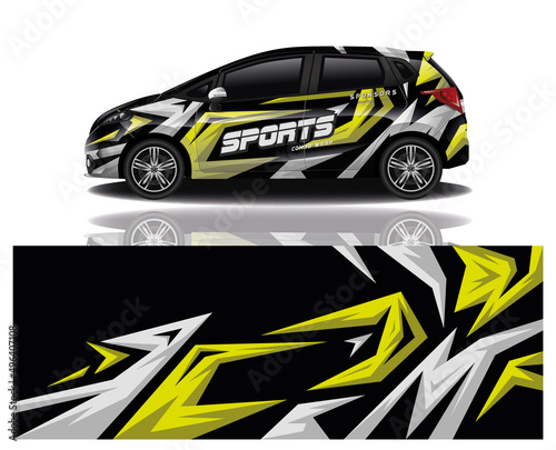 wrap car design template