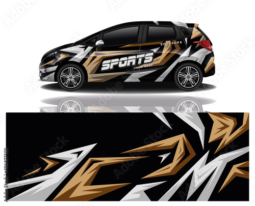 wrap car design template