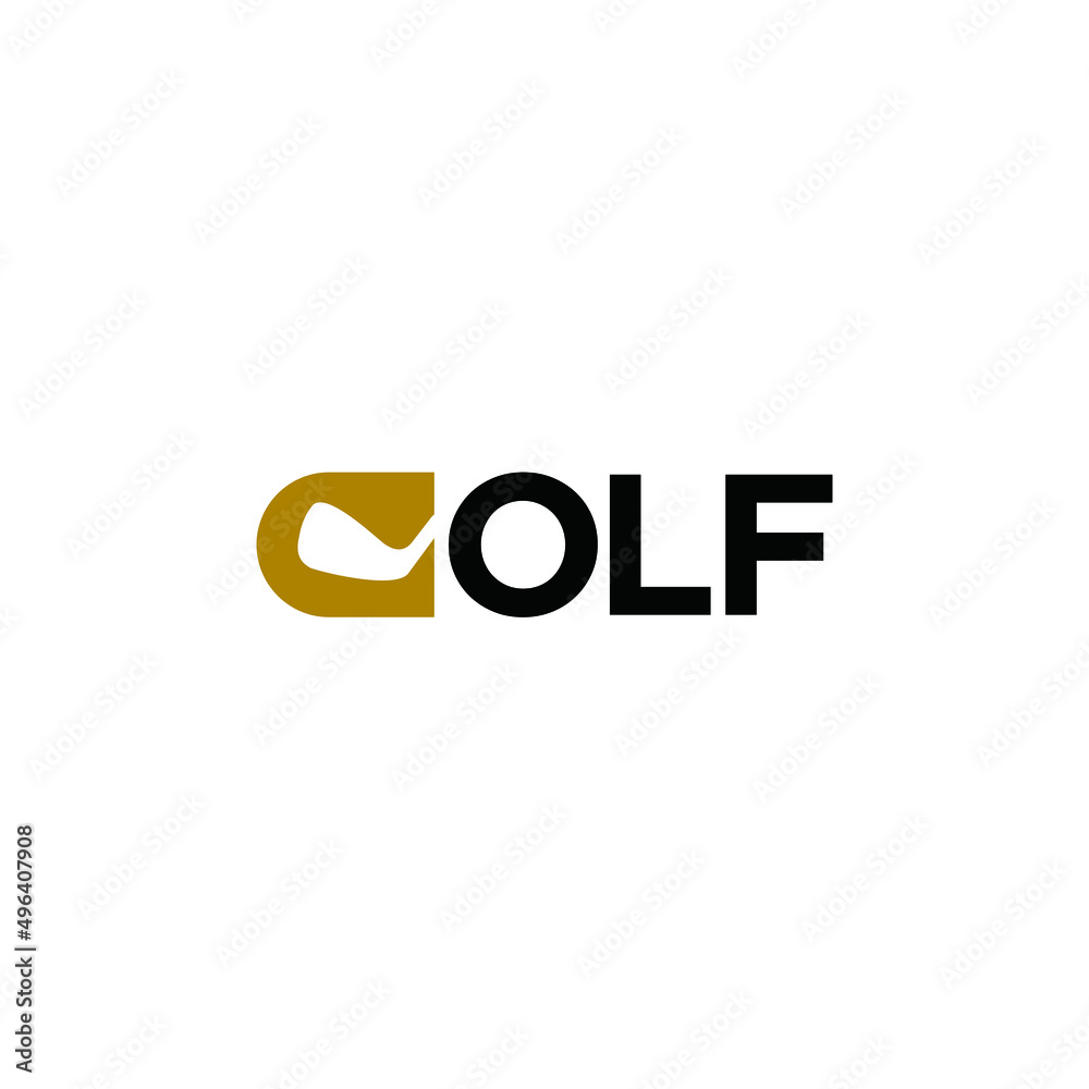 abstract G logo with negative space graphics of a simple and modern golf stick abstract G logo with negative space graphics of a simple and modern golf stick