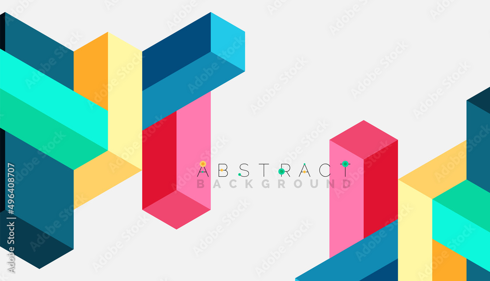 Abstract background. 3d cubes, cubic elements and blocks. Techno or business concept for wallpaper, banner, background, landing page Abstract background. 3d cubes, cubic elements and blocks. Techno or business concept for wallpaper, banner, background, landing page