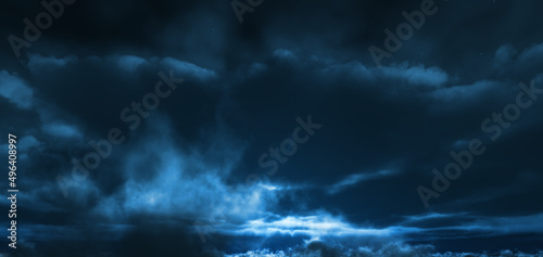 夜空の雲