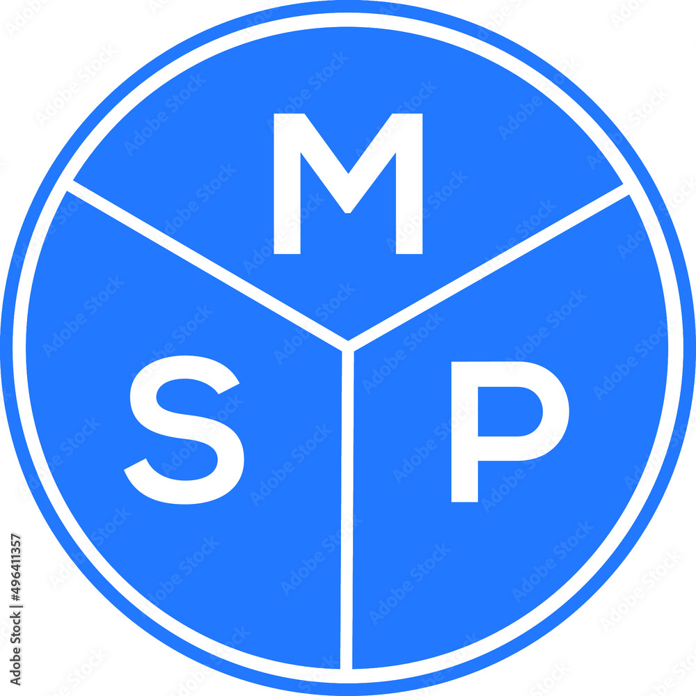 MSP letter logo design on white background. MSP creative circle letter logo concept. MSP letter design. MSP letter logo design on white background. MSP creative circle letter logo concept. MSP letter design.