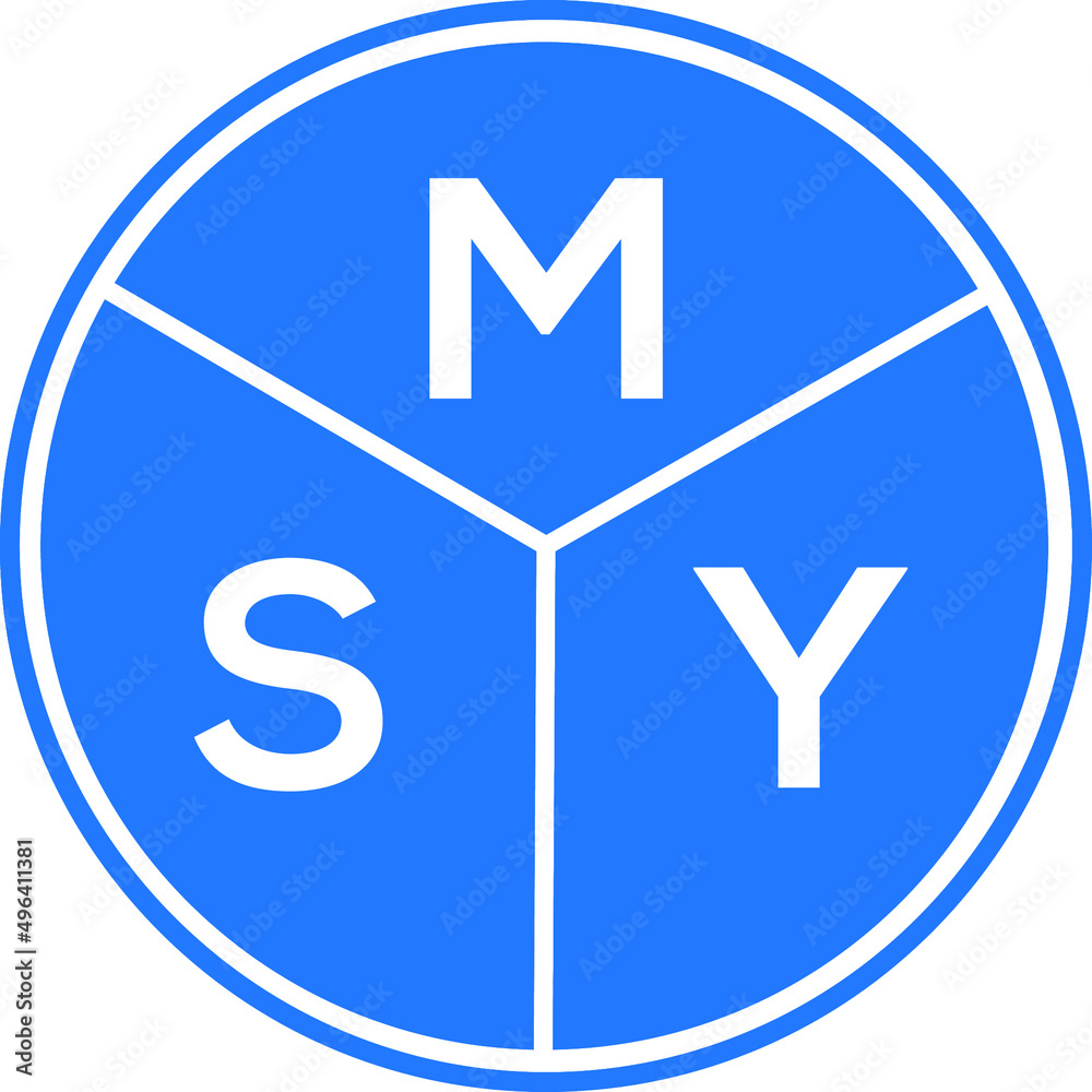 MSY letter logo design on white background. MSY creative circle letter logo concept. MSY letter design. MSY letter logo design on white background. MSY creative circle letter logo concept. MSY letter design.