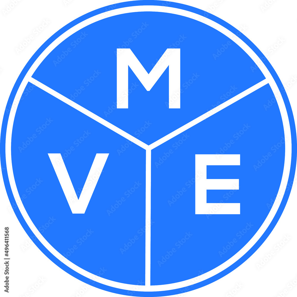 MVE letter logo design on white background. MVE creative circle letter logo concept. MVE letter design. MVE letter logo design on white background. MVE creative circle letter logo concept. MVE letter design.