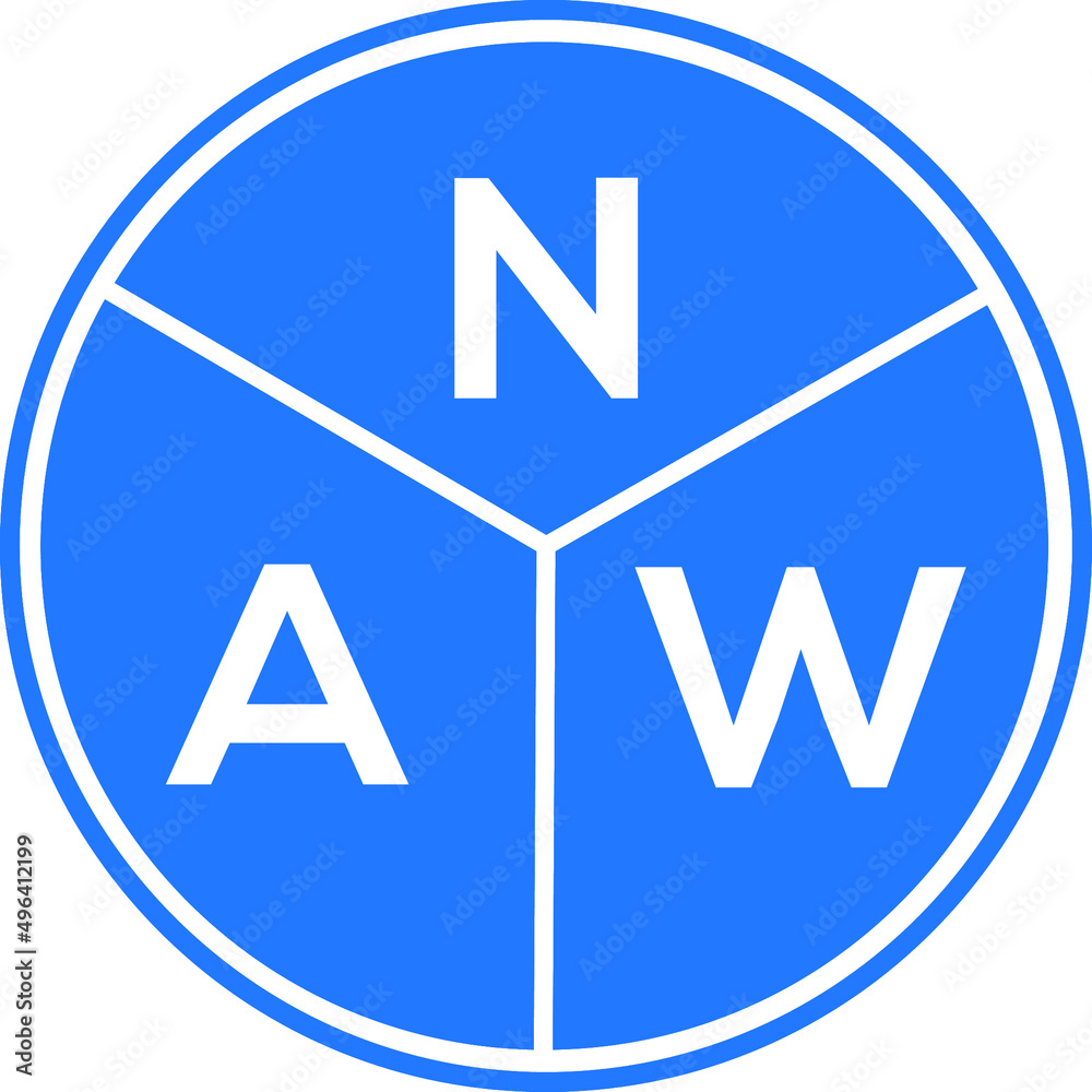 NAW letter logo design on white background. NAW creative circle letter logo concept. NAW letter design.
NAW letter logo design on white background. NAW creative circle letter logo concept. NAW letter design.