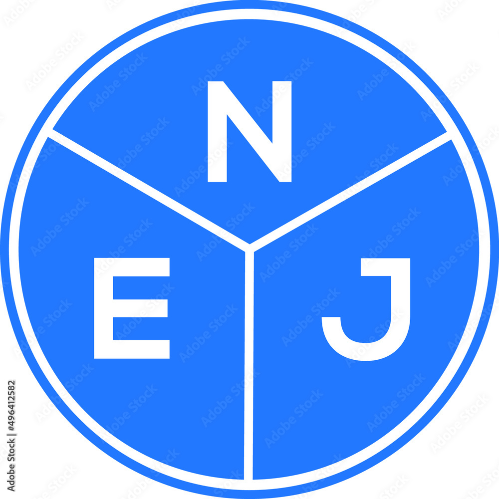 NEJ letter logo design on white background. NEJ creative circle letter logo concept. NEJ letter design.
NEJ letter logo design on white background. NEJ creative circle letter logo concept. NEJ letter design.