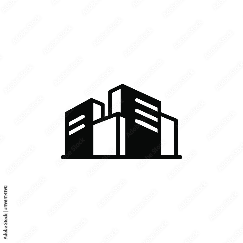 City, Town, Urban Solid Line Icon Vector Illustration Logo Template. Suitable For Many Purposes. City, Town, Urban Solid Line Icon Vector Illustration Logo Template. Suitable For Many Purposes.