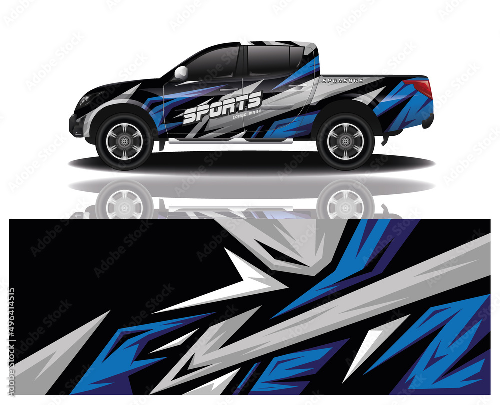 Obraz premium wrap car design template