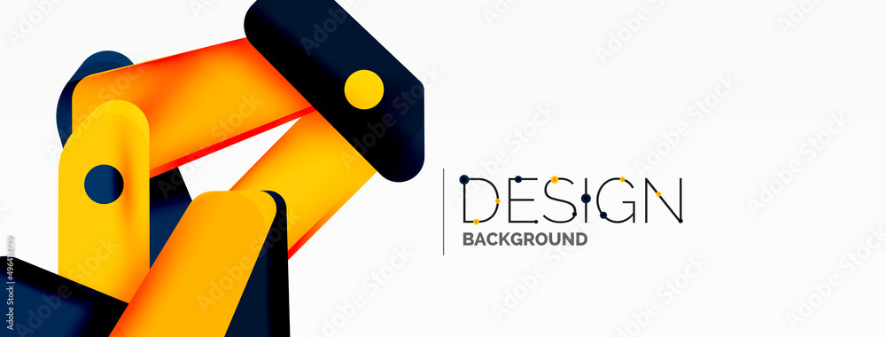 Tech minimal geometric wallpaper. Creative abstract background. Ribbon style stripes vector illustration for wallpaper banner background or landing page Tech minimal geometric wallpaper. Creative abstract background. Ribbon style stripes vector illustration for wallpaper banner background or landing page