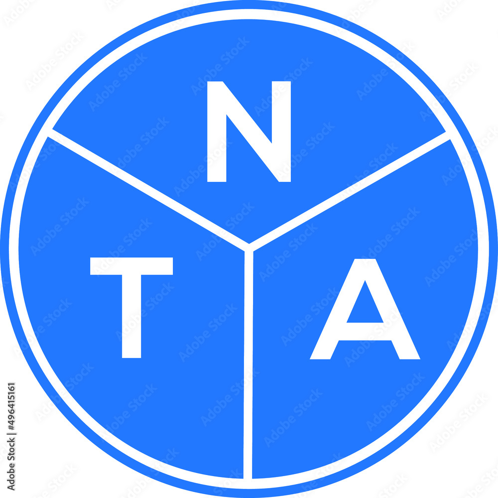 NTA letter logo design on white background. NTA creative circle letter logo concept. NTA letter design.
NTA letter logo design on white background. NTA creative circle letter logo concept. NTA letter design.