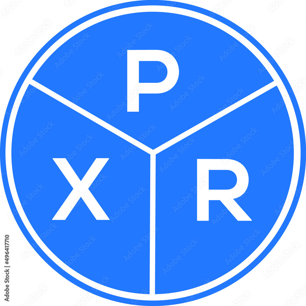 PXR letter logo design on white background. PXR creative circle letter logo concept. PXR letter design. PXR letter logo design on white background. PXR creative circle letter logo concept. PXR letter design.