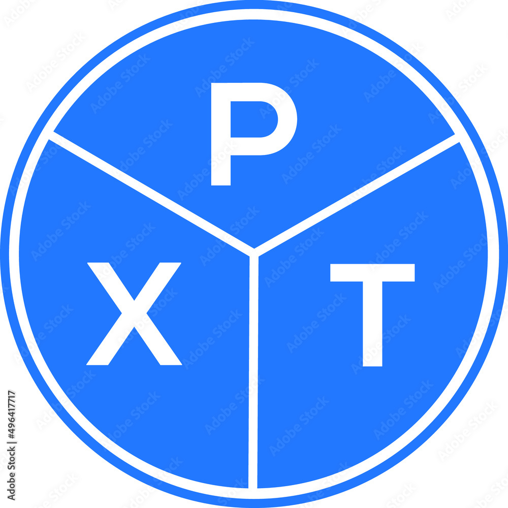 PXT letter logo design on white background. PXT creative circle letter logo concept. PXT letter design. PXT letter logo design on white background. PXT creative circle letter logo concept. PXT letter design.