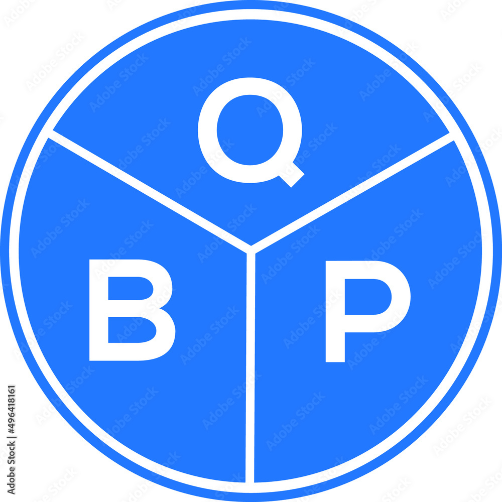 QBP letter logo design on white background. QBP creative circle letter logo concept. QBP letter design. QBP letter logo design on white background. QBP creative circle letter logo concept. QBP letter design.
