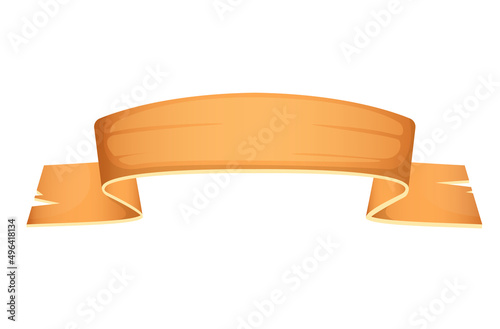 vintage parchment, scroll, for user interface design in game, video player or website. vector cartoon