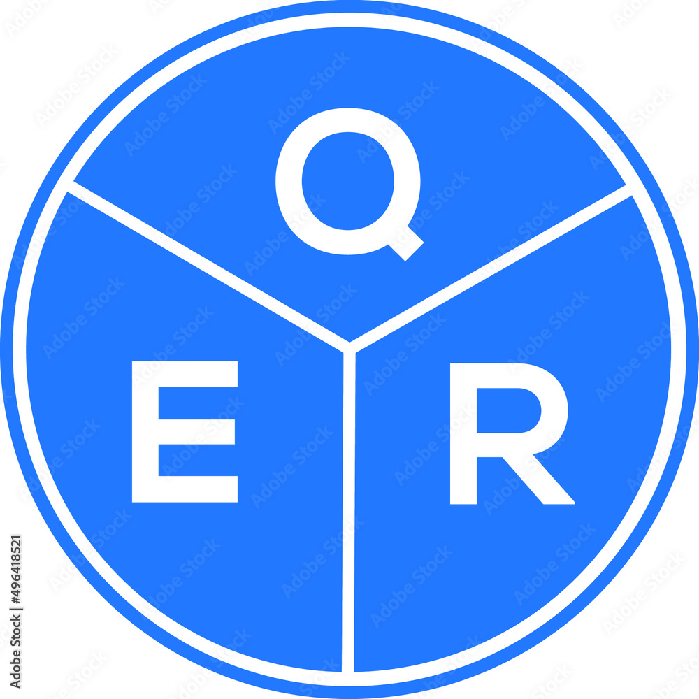 QER letter logo design on white background. QER creative circle letter logo concept. QER letter design. QER letter logo design on white background. QER creative circle letter logo concept. QER letter design.
