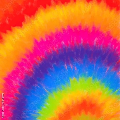 Brightly coloured hand painted tie dye background
