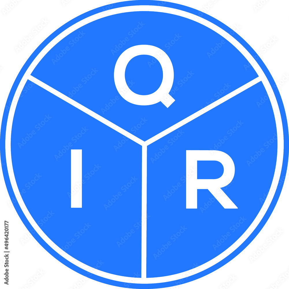 QIR letter logo design on white background. QIR creative circle letter logo concept. QIR letter design. QIR letter logo design on white background. QIR creative circle letter logo concept. QIR letter design.