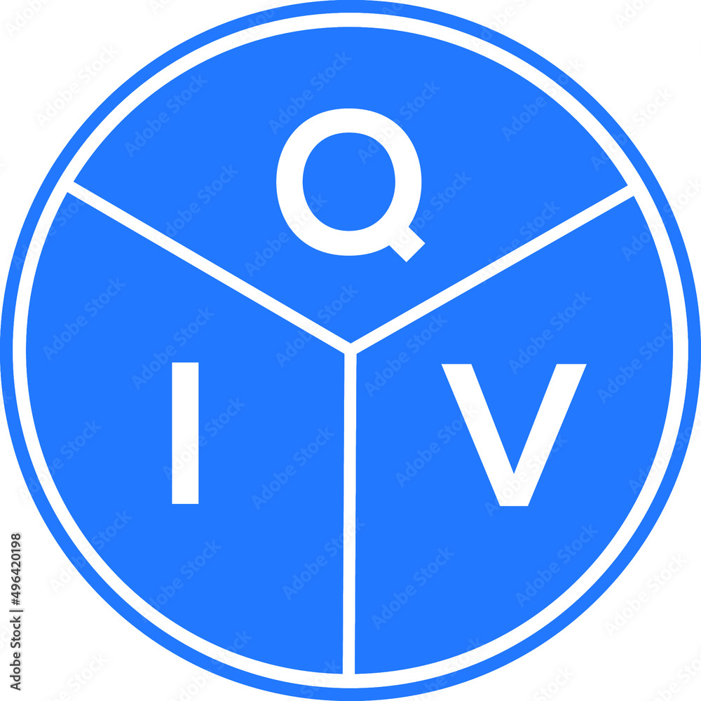 QIV letter logo design on white background. QIV creative circle letter logo concept. QIV letter design. QIV letter logo design on white background. QIV creative circle letter logo concept. QIV letter design.