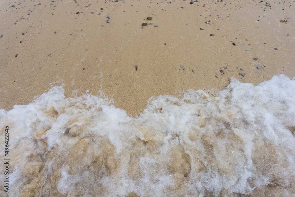 Soft wave of ocean on sandy beach. Copy space,
Koh Larn, Pattaya, Thailand.